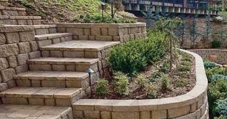 Установка подпорных стенок из блоков в Ишимбае от 3549 руб. - ТротуарнаяПлитка